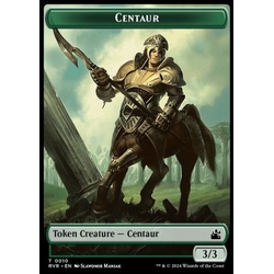 Magic löskort: Ravnica Remastered: Centaur Token (Green 3/3)