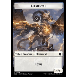 Magic löskort: Commander: Bloomburrow: Elemental // Cat Token