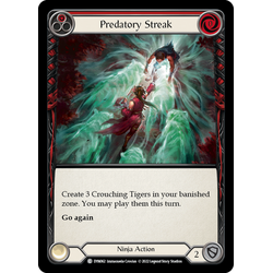 FaB Löskort: Dynasty: Predatory Streak (Red) (Rainbow Foil)