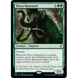 Magic löskort: Throne of Eldraine: Thorn Mammoth