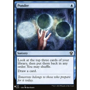 Magic löskort: Secret Lair Drop Series: Secretversary 2021: Ponder