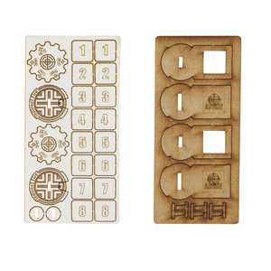 Bolt Action 3rd Edition MDF German Indirect Fire Markers (2)