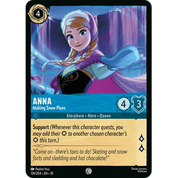 Lorcana Löskort: Whispers in the Well: Anna - Making Snow Plans