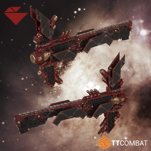 Dropfleet Commander: Bioficer Battlecruisers (plastic) (2)
