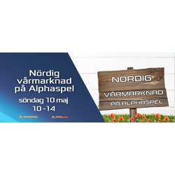 Litet försäljningsbord - Nördig vårmarknad 10 maj