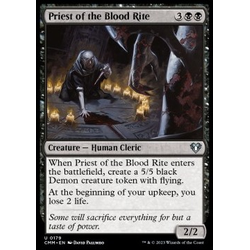 Magic löskort: Commander Masters: Priest of the Blood Rite (Foil)