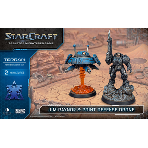 StarCraft®: Terran Hero - Jim Raynor & Point Defense Drone (plastic) (2)