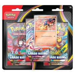 Pokemon TCG: Mega Evolution - Chaos Rising 3-pack Blister