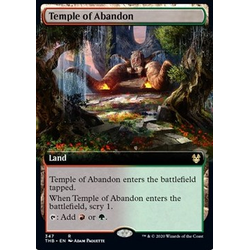 Magic löskort: Theros: Beyond Death: Temple of Abandon (alternative art) (Foil)