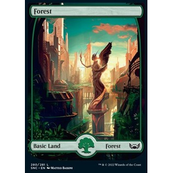 Magic löskort: Streets of New Capenna: Forest (Foil) (Japansk)
