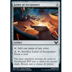Magic Löskort: Strixhaven: School of Mages: Letter of Acceptance (Foil)