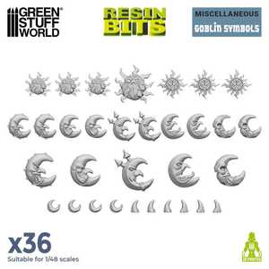 Green Stuff World: Goblin Symbols - 3D Printed