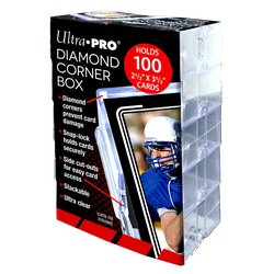 Ultra Pro Diamond Corner 100+ Card Box, 10 Pack