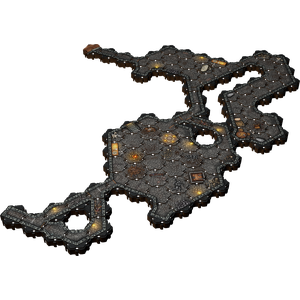 Lorescape Modular Hex-terrain Interior Set: Dungeons