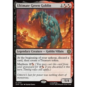 Magic löskort: Magic: the Gathering: Marvel's Spider-Man: Ultimate Green Goblin (Foil)