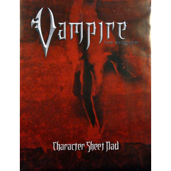 Vampire: The Requiem: Character Sheet Pad
