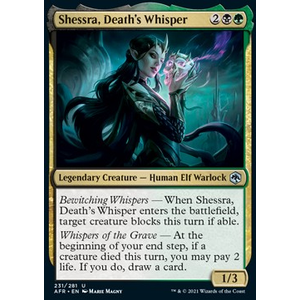 Magic löskort: Adventures in the Forgotten Realms: Shessra, Death's Whisper (Foil)