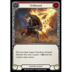 FaB Löskort: Dynasty: Withstand (Red) (Rainbow Foil)