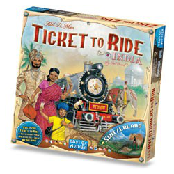 Ticket to Ride Map Collection 2 - India & Switzerland