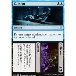 Magic löskort: Hour of Devastation: Consign // Oblivion