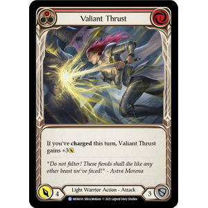 FaB Löskort: Monarch 1st Edition: Valiant Thrust (Red)