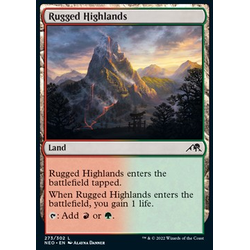Magic löskort: Kamigawa: Neon Dynasty: Rugged Highlands