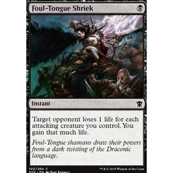 Magic löskort: Dragons of Tarkir: Foul-Tongue Shriek