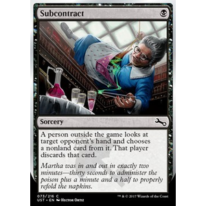 Magic löskort: Unstable: Subcontract