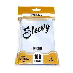 Card Sleeves Oversize Clear 79x120mm (100) (Sleevy)