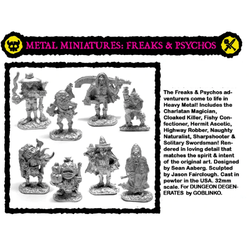 Dungeon Degenerates: Metal Miniatures Freaks & Psychos