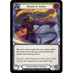 FaB Löskort: Arcane Rising Unlimited: Absorb in Aether (Yellow)