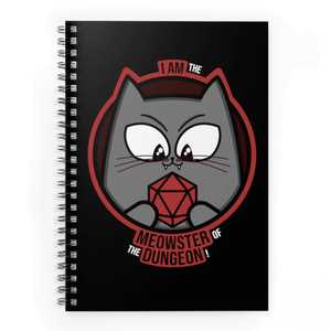 Spiral Notebook Meowster of the Dungeon
