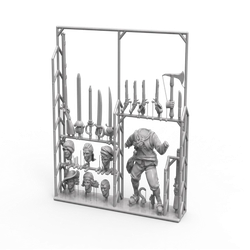 Port Royal: Customizable Female Character Sprue (resin) (1)