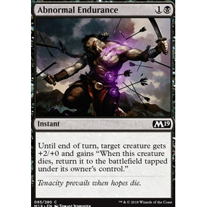 Magic löskort: Core Set 2019: Abnormal Endurance