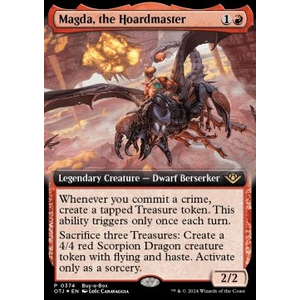 Magic löskort: Outlaws of Thunder Junction: Magda, the Hoardmaster (Buy a Box Promo) (Foil)