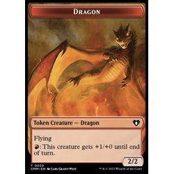 Magic löskort: Commander Masters: Dragon Token (R 2/2) // Servo Token (A 1/1)