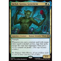 Magic löskort: Magic: the Gathering: Marvel's Spider-Man: Jackal, Genius Geneticist (Foil)