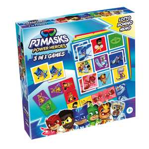 PJ Masks 3 in 1 Lotto, Domino, Memo