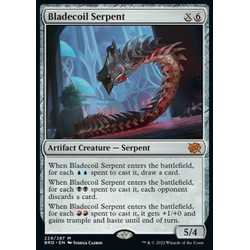 Magic löskort: The Brothers' War: Bladecoil Serpent (Foil)