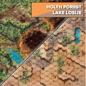 Battletech: Neoprene Battle Mat Tukayyid Holth Forest/Lake Losiye