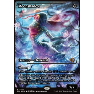 Magic löskort: Lorwyn Eclipsed: Moonshadow (alternative art) (Foil)