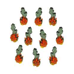 LITKO Flaming Wreckage Markers, Micro (10)