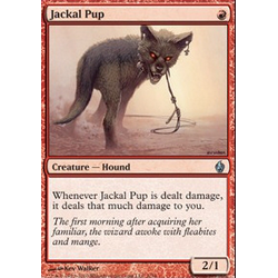 Magic Löskort: Premium Deck - Fire and Lightning: Jackal Pup (Foil)