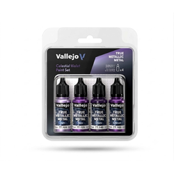 Vallejo True Metallic Metal: Celestial Violet Paint Set (4x18ml)