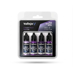 Vallejo True Metallic Metal: Celestial Violet Paint Set (4x18ml)