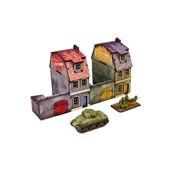 Pre-Painted WW2 Normandy Townhouse 1 (15mm)