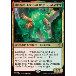 Magic löskort: Magic: Commander: Lorwyn Eclipsed: Omnath, Locus of Rage
