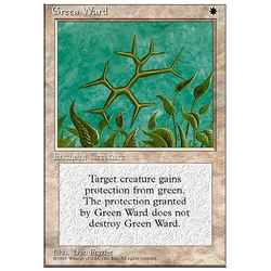 Magic löskort: 4th Edition: Green Ward