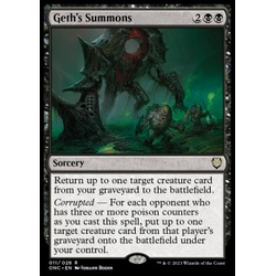 Magic löskort: Commander: Phyrexia: All Will Be One: Geth's Summons