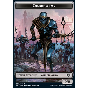 Magic löskort: Modern Horizons 2: Zombie Army Token